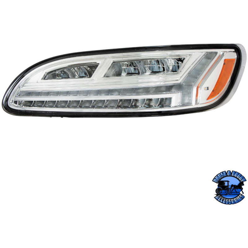 6 LED HEADLIGHT FOR PETERBILT 386 (2006-2016) & 387 (2000-2011) (Choose Color) (Choose Side) HEADLIGHT Chrome / Driver's Side,Chrome / Passenger's Side,Black / Driver's Side,Black / Passenger's Side Gray