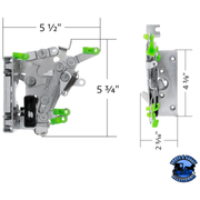 DOOR LATCH ASSEMBLY FOR PETERBILT 389 (2008-2023) AND 386 (2006-2016) (BULK) (Choose Side) DOOR HANDLE Driver's Side,Passenger's Side Dark Gray