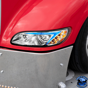 LED HEADLIGHT WITH COLOR CHANGING POSITION LIGHT BAR FOR PETERBILT 386 (2005-2015) & 387 (1999-2010) (Choose Color) (Choose Side) HEADLIGHT Chrome / Driver's Side,Chrome / Passenger's Side,Black / Driver's Side,Black / Passenger's Side Maroon