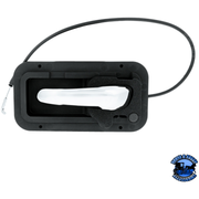 CHROME INTERIOR DOOR HANDLE W/CABLE & BASE FOR PETERBILT 389 (2008-2023) AND 386 (2006-2016) (BULK) (Choose Side) DOOR HANDLE Driver's Side Dark Slate Gray