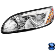 LED HEADLIGHT FOR PETERBILT 386 (2005-2015) & 387 (1999-2010) (Choose Side) (Choose Color) HEADLIGHT Chrome / Driver's Side,Chrome / Passenger's Side,Black / Driver's Side,Black / Passenger's Side Light Gray