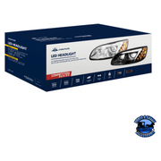 LED HEADLIGHT FOR PETERBILT 386 (2005-2015) & 387 (1999-2010) (Choose Side) (Choose Color) HEADLIGHT Chrome / Driver's Side,Chrome / Passenger's Side,Black / Driver's Side,Black / Passenger's Side Midnight Blue