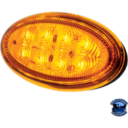 8 LED FENDER PARKING & TURN SIGNAL LIGHT FOR PETERBILT 386 (2006-2014) & 387 (2006-2010)-AMBER LED/AMBER LENS #36810 TURN SIGNAL Goldenrod