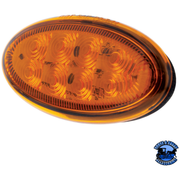 8 LED FENDER PARKING & TURN SIGNAL LIGHT FOR PETERBILT 386 (2006-2014) & 387 (2006-2010)-AMBER LED/AMBER LENS #36810 TURN SIGNAL Chocolate