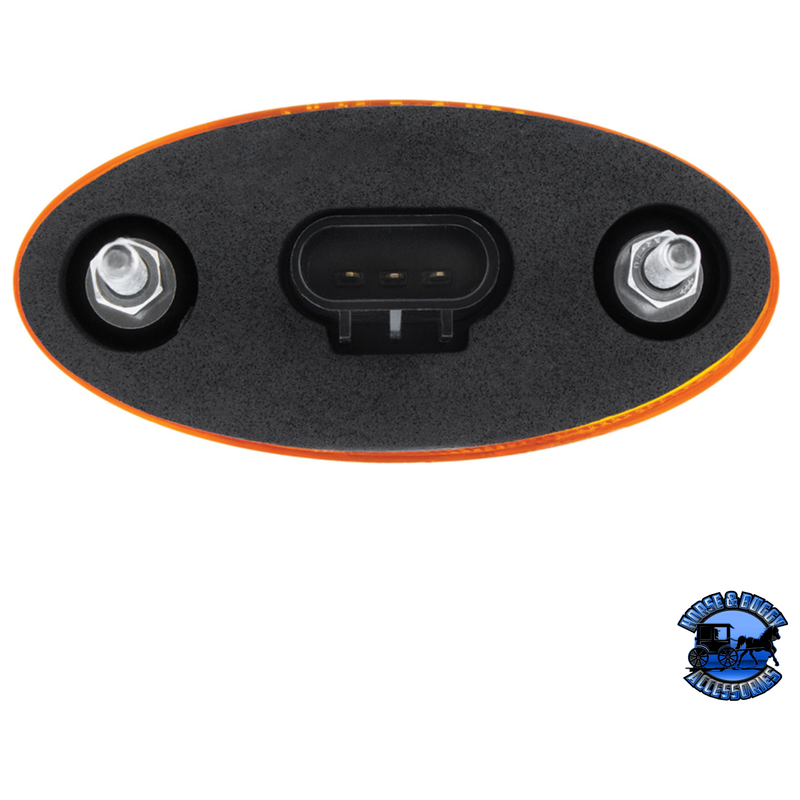 8 LED FENDER PARKING & TURN SIGNAL LIGHT FOR PETERBILT 386 (2006-2014) & 387 (2006-2010)-AMBER LED/AMBER LENS #36810 TURN SIGNAL Dark Slate Gray
