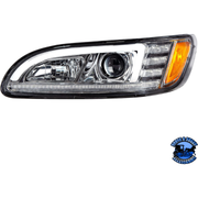 PROJECTION HEADLIGHT WITH LED SEQUENTIAL TURN & DRL FOR 2005-2015 PETERBILT 386 (Choose Color) (Choose Side) HEADLIGHT Chrome / Driver's Side,Chrome / Passenger's Side,Black / Driver's Side,Black / Passenger's Side Dark Slate Gray