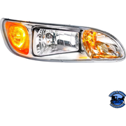 HEADLIGHT FOR 2008+ PETERBILT 382/384/386/387 - COMPETITION SERIES (Choose Side) HEADLIGHT Passenger's Side Light Gray