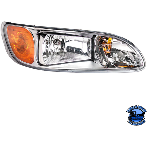 HEADLIGHT FOR 2008+ PETERBILT 382/384/386/387 - COMPETITION SERIES (Choose Side) HEADLIGHT Driver's Side,Passenger's Side Gray