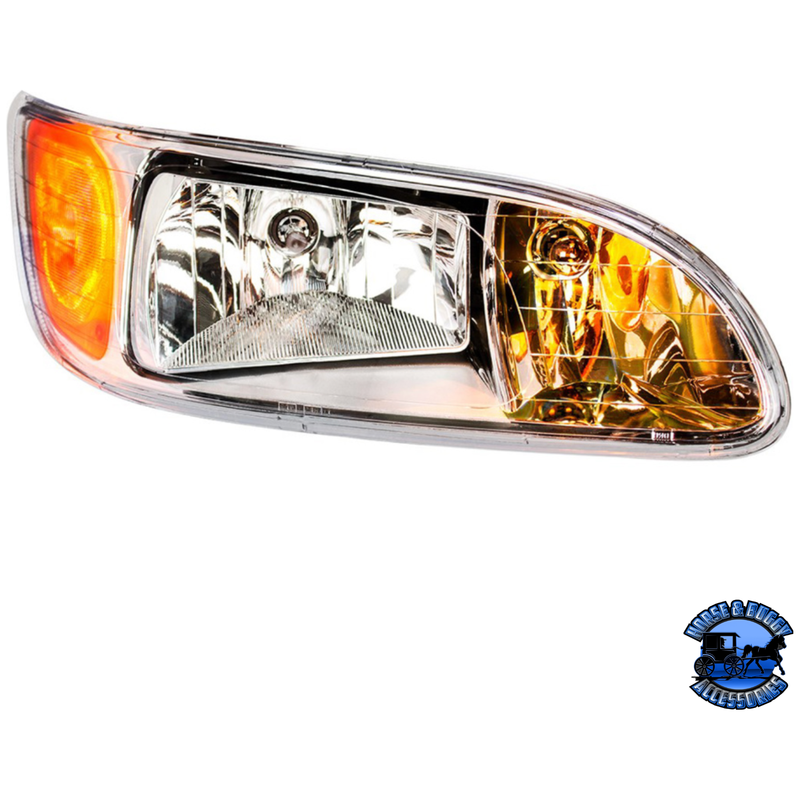 HEADLIGHT FOR 2008+ PETERBILT 382/384/386/387 - COMPETITION SERIES (Choose Side) HEADLIGHT Driver's Side,Passenger's Side Light Gray