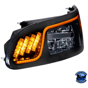 LED HEADLIGHT WITH LED TURN, POSITION, & DRL FOR PETERBILT 386 (2005-2015) & 387 (1999-2010) (Choose Color) (Choose Side) HEADLIGHT Black / Driver's Side,Black / Passenger's Side,Chrome / Driver's Side,Chrome / Passenger's Side Dark Slate Gray