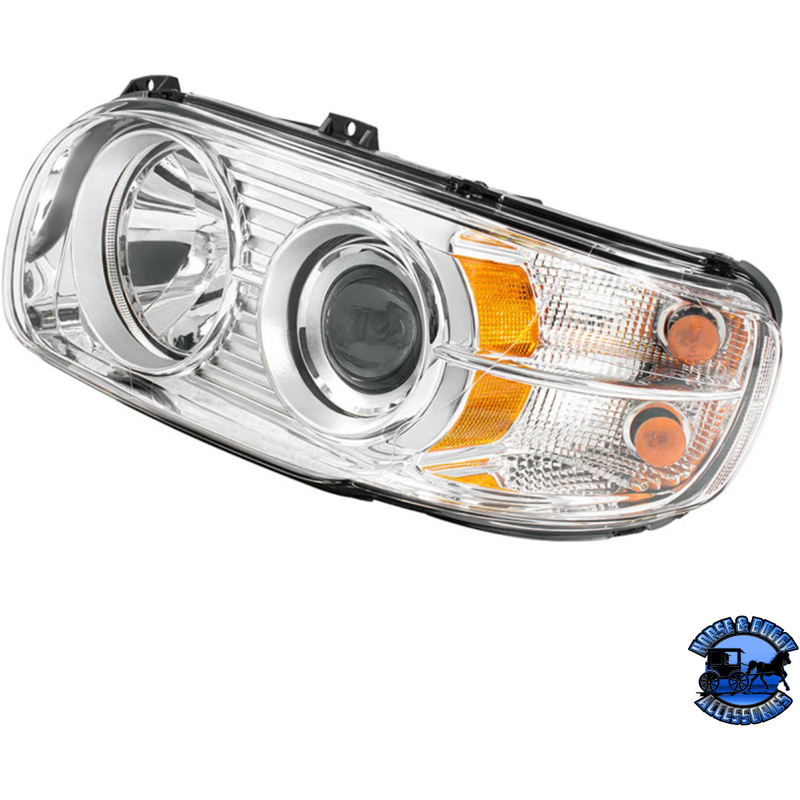 HEADLIGHT FOR 2008-2024 PETERBILT 389 (Choose Side) HEADLIGHT Driver's Side,Passenger's Side Light Gray