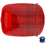 RECTANGULAR DOME LIGHT LENS FOR 2006+ PETERBILT (Choose Color) Dome Light Lens Red Firebrick