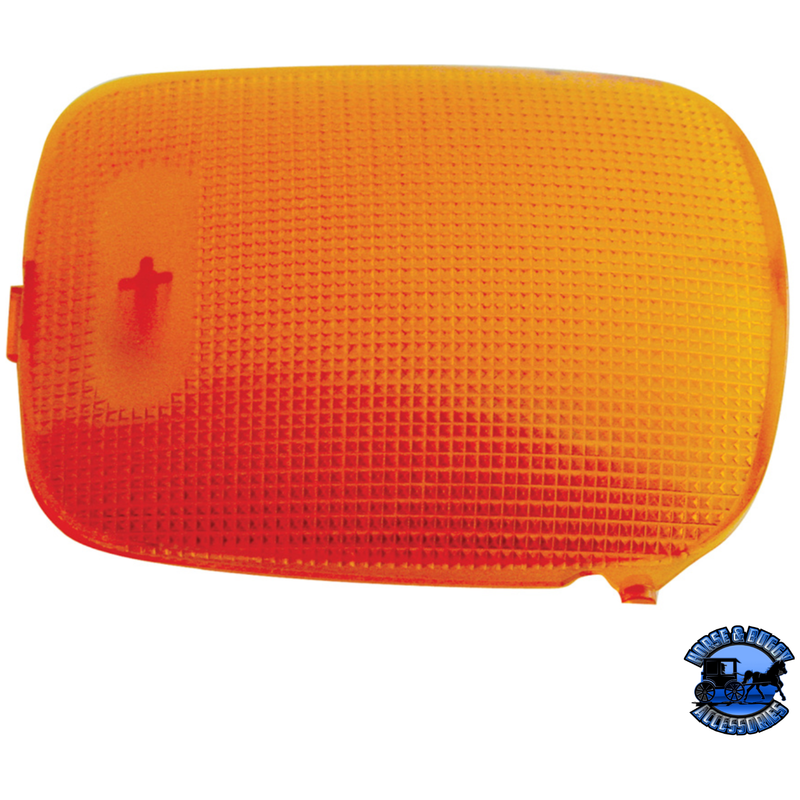 RECTANGULAR DOME LIGHT LENS FOR 2006+ PETERBILT (Choose Color) Dome Light Lens Amber Chocolate