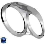 DUAL GAUGE CLUSTER BEZEL WITH VISOR FOR 2006+ PETERBILT #41254 Gauge Bezel Dark Gray