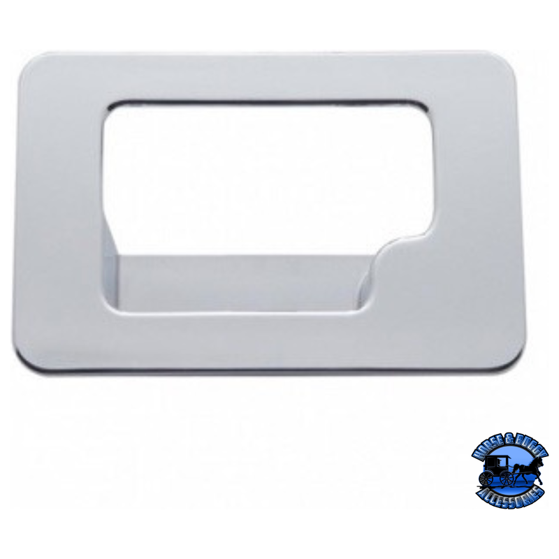 CHROME PLASTIC GLOVE BOX LATCH TRIM FOR PETERBILT 389 (2008+), 387 (2001-2010), & KENWORTH T600 (2002-2006) #41084 Glove Box Cover Light Gray