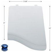 CHROME PLASTIC CABIN AIR FILTER DOOR FOR PETERBILT 389/388 (2008-2010) AND 387/386/379 (2006-2010) #41234 Door Light Gray