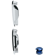 CHROME INTERIOR DOOR HANDLE TRIM FOR PETERBILT 389 (2008-2023), 386 (2006-2016), AND 387 (2006-2011) (PAIR) #41182 DOOR TRIM Dark Slate Gray