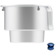 CHROME CUP HOLDER INSERT FOR KENWORTH W900/T800/T600 (2002-2008) & PETERBILT 379/378 (2001-2005) #40963 Cup Holder Light Gray