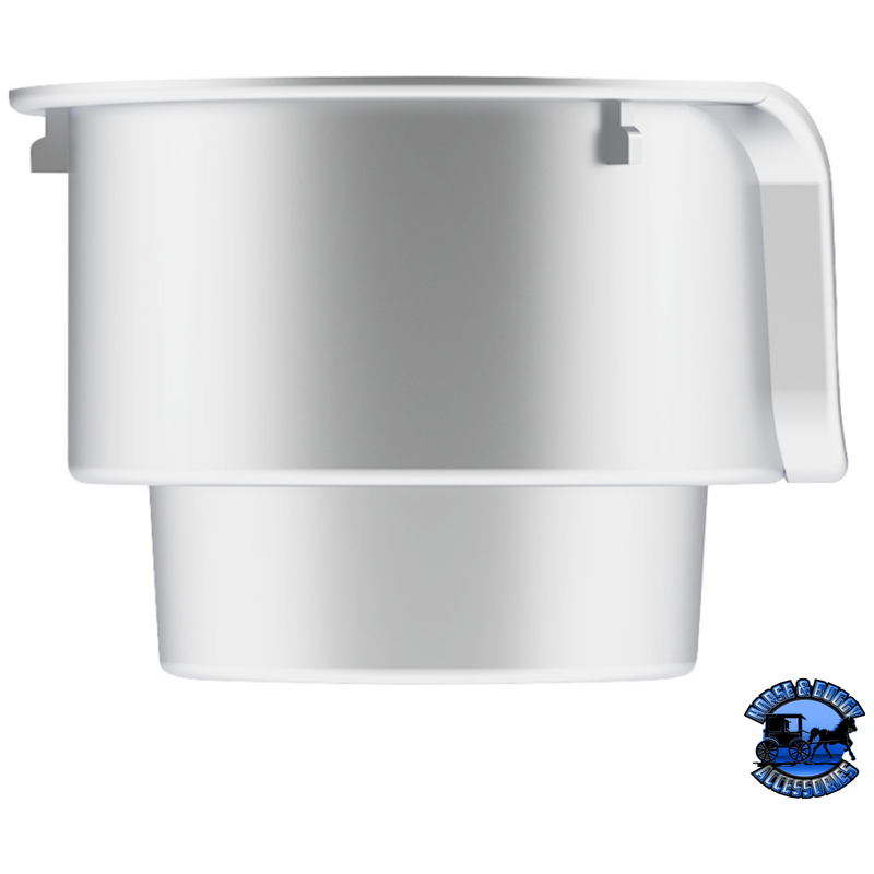 CHROME CUP HOLDER INSERT FOR KENWORTH W900/T800/T600 (2002-2008) & PETERBILT 379/378 (2001-2005) #40963 Cup Holder Light Gray