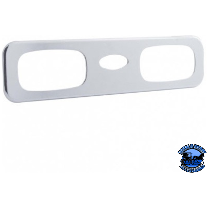 CHROME PLASTIC A/C VENT TRIM FOR 2006+ PETERBILT 389/388/387/386/384/379- PASSENGER #21749 A/C Vent Light Gray