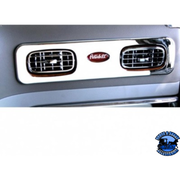 CHROME PLASTIC A/C VENT TRIM FOR 2006+ PETERBILT 389/388/387/386/384/379- PASSENGER #21749 A/C Vent Slate Gray