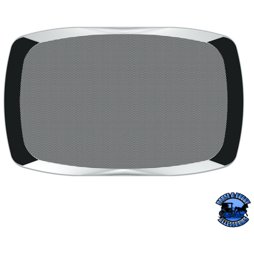 CHROME RECTANGULAR SPEAKER COVER FOR PETERBILT 389 (2008+), 388 (2008-2014),& 335 (2006-2014) #41185 Speaker Cover Dark Slate Gray