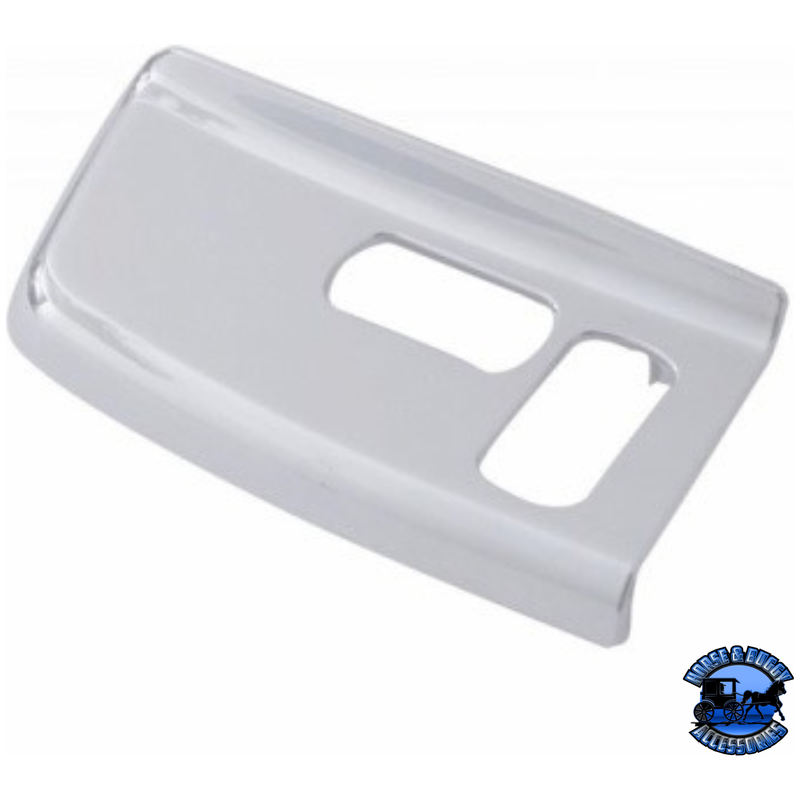 CHROME PLASTIC WINDOW SWITCH PANEL FOR 1999-2010 PETERBILT 387 (Choose Side) Window Trim Passenger's Side Light Gray