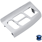 CHROME PLASTIC WINDOW SWITCH PANEL FOR 1999-2010 PETERBILT 387 (Choose Side) Window Trim Driver's Side Light Gray