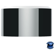 CHROME PLASTIC STEERING COLUMN COVER FOR 2002 AND OLDER KENWORTH W900/T800/T600 AND PETERBILT 387/386 #88013 Steering Column Black