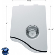 CHROME PLASTIC AIR FILTER DOOR FOR 2000-2005 PETERBILT 379/378/377/335/330 #48101 Air Filter Light Gray
