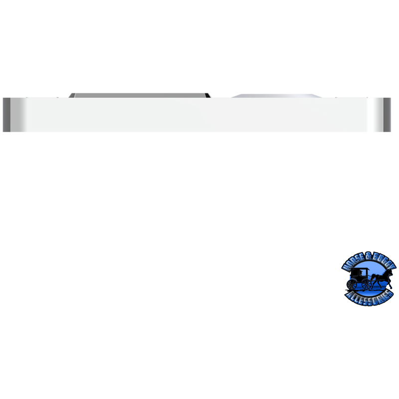 CHROME PLASTIC DOME LIGHT COVER WITH SWIVEL LIGHT HOLE FOR PETERBILT 386 (2006-2010) & 387 (1999-2010) #40980 Dome Light Cover Dark Slate Gray