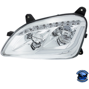 LED HEADLIGHT WITH SEQUENTIAL LED TURN SIGNAL FOR PETERBILT 579 (2012-2021) & 587 (2010-2016) (Choose Color) (Choose Side) HEADLIGHT Chrome / Driver's Side,Chrome / Passenger's Side,Black / Driver's Side,Black / Passenger's Side Light Gray