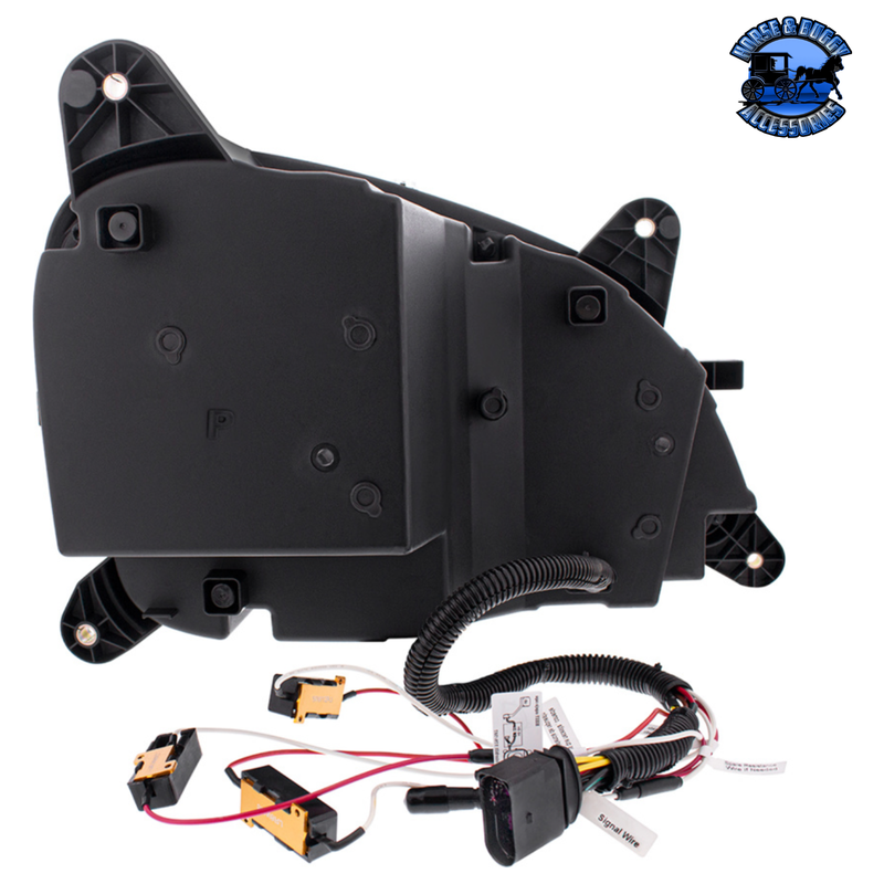 LED HEADLIGHT WITH SEQUENTIAL LED TURN SIGNAL FOR PETERBILT 579 (2012-2021) & 587 (2010-2016) (Choose Color) (Choose Side) HEADLIGHT Chrome / Driver's Side,Chrome / Passenger's Side,Black / Driver's Side,Black / Passenger's Side Dark Slate Gray