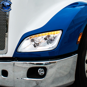 LED HEADLIGHT WITH SEQUENTIAL LED TURN SIGNAL FOR PETERBILT 579 (2012-2021) & 587 (2010-2016) (Choose Color) (Choose Side) HEADLIGHT Chrome / Driver's Side,Chrome / Passenger's Side,Black / Driver's Side,Black / Passenger's Side Light Gray