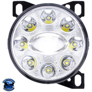 9 LED PROJECTOR FOG LIGHT WITH LED POSITION LIGHTS FOR PETERBILT 579/587 & KENWORTH T660 (Choose Color) FOG LIGHT Chrome,Black Dark Slate Gray