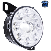 9 LED PROJECTOR FOG LIGHT WITH LED POSITION LIGHTS FOR PETERBILT 579/587 & KENWORTH T660 (Choose Color) FOG LIGHT Chrome,Black Dark Slate Gray