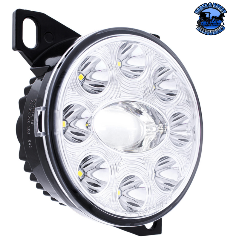 9 LED PROJECTOR FOG LIGHT WITH LED POSITION LIGHTS FOR PETERBILT 579/587 & KENWORTH T660 (Choose Color) FOG LIGHT Chrome,Black Dark Slate Gray