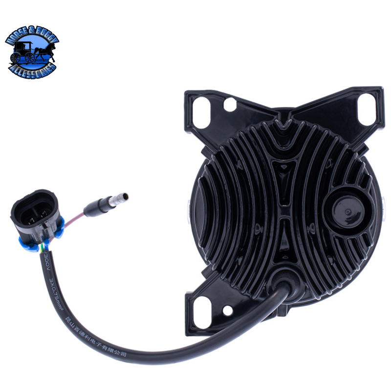 9 LED PROJECTOR FOG LIGHT WITH LED POSITION LIGHTS FOR PETERBILT 579/587 & KENWORTH T660 (Choose Color) FOG LIGHT Chrome,Black Dark Slate Gray