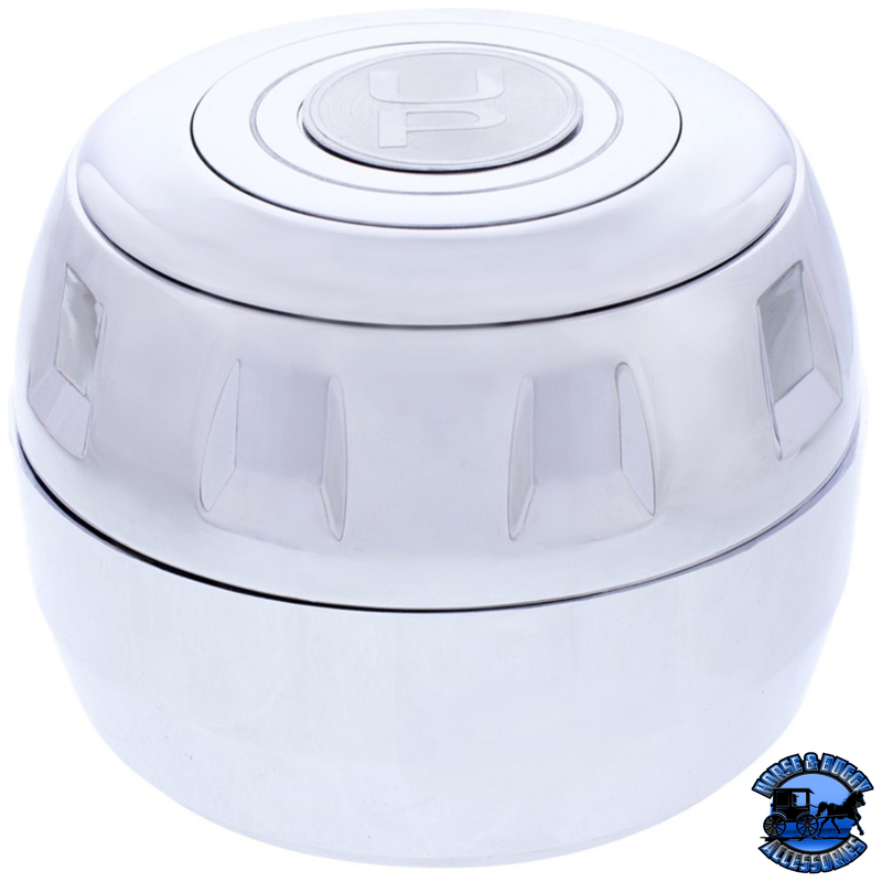 CHROME STEERING WHEEL HUB & HORN BUTTON KIT FOR 2014-2024 KENWORTH T680 & PETERBILT 579 #88292 Steering Wheel Hub Lavender