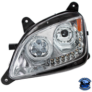 10 LED HEADLIGHT FOR PETERBILT 587 (2010-2016) & 579 (2012-2021) (Choose Color) (Choose Side) HEADLIGHT Chrome / Driver's Side,Chrome / Passenger's Side,Black / Driver's Side,Black / Passenger's Side Dark Slate Gray