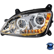 10 LED HEADLIGHT FOR PETERBILT 587 (2010-2016) & 579 (2012-2021) (Choose Color) (Choose Side) HEADLIGHT Chrome / Driver's Side Dark Slate Gray