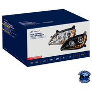 10 LED HEADLIGHT FOR PETERBILT 587 (2010-2016) & 579 (2012-2021) (Choose Color) (Choose Side) HEADLIGHT Chrome / Driver's Side,Chrome / Passenger's Side,Black / Driver's Side,Black / Passenger's Side Midnight Blue