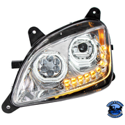 10 LED HEADLIGHT FOR PETERBILT 587 (2010-2016) & 579 (2012-2021) (Choose Color) (Choose Side) HEADLIGHT Chrome / Driver's Side,Chrome / Passenger's Side,Black / Driver's Side,Black / Passenger's Side Gray