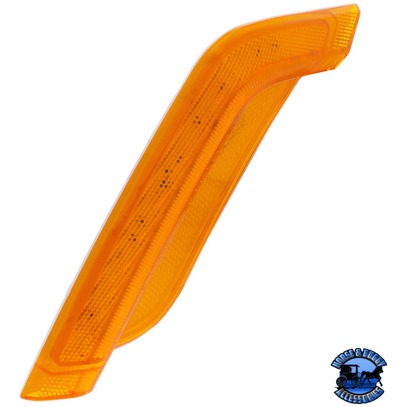 12 AMBER LED FENDER TURN SIGNAL LIGHT FOR PETERBILT 579 (2012-2021) & 587 (2012-2018) (Choose Color) (Choose Side) FENDER LIGHT Amber Lens / Driver's Side,Amber Lens / Passenger's Side,Clear Lens / Driver's Side,Clear Lens / Passenger's Side Dark Orange