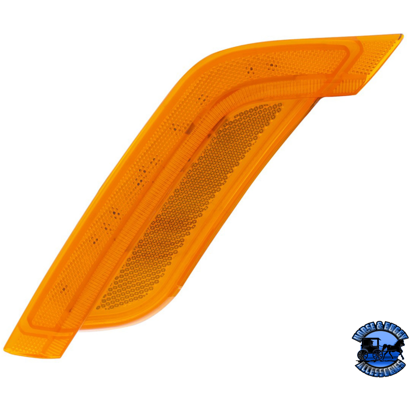 12 AMBER LED FENDER TURN SIGNAL LIGHT FOR PETERBILT 579 (2012-2021) & 587 (2012-2018) (Choose Color) (Choose Side) FENDER LIGHT Amber Lens / Driver's Side,Amber Lens / Passenger's Side,Clear Lens / Driver's Side,Clear Lens / Passenger's Side Chocolate