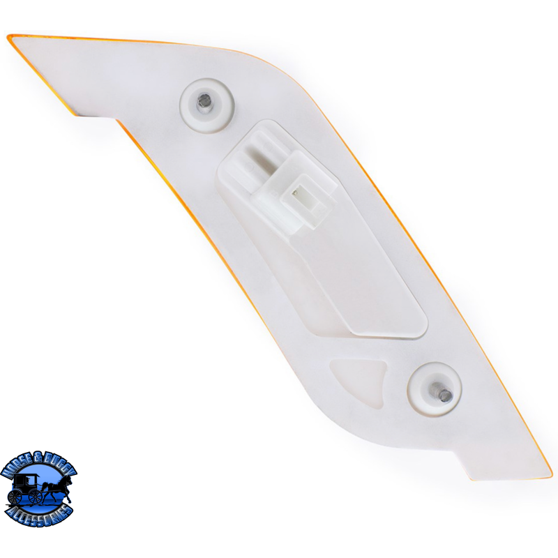 12 AMBER LED FENDER TURN SIGNAL LIGHT FOR PETERBILT 579 (2012-2021) & 587 (2012-2018) (Choose Color) (Choose Side) FENDER LIGHT Amber Lens / Driver's Side,Amber Lens / Passenger's Side,Clear Lens / Driver's Side,Clear Lens / Passenger's Side Light Gray