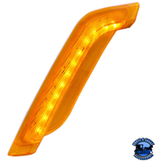 12 AMBER LED FENDER TURN SIGNAL LIGHT FOR PETERBILT 579 (2012-2021) & 587 (2012-2018) (Choose Color) (Choose Side) FENDER LIGHT Amber Lens / Driver's Side,Amber Lens / Passenger's Side,Clear Lens / Driver's Side,Clear Lens / Passenger's Side Dark Orange