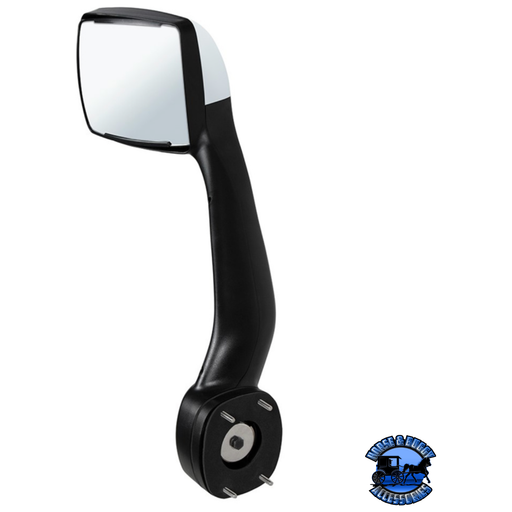 HOOD MIRROR FOR 2013-2021 KENWORTH T680 & 2012-2021 PETERBILT 579 (Choose Color) (Choose Side) Hood Mirror Chrome / Driver's Side,Chrome / Passenger's Side,Black / Driver's Side,Black / Passenger's Side Dark Slate Gray