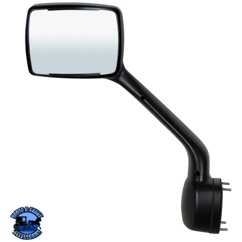 HOOD MIRROR FOR 2013-2021 KENWORTH T680 & 2012-2021 PETERBILT 579 (Choose Color) (Choose Side) Hood Mirror Chrome / Driver's Side,Chrome / Passenger's Side,Black / Driver's Side,Black / Passenger's Side Dark Slate Gray