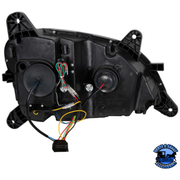 PROJECTION HEADLIGHT WITH LED SEQUENTIAL TURN AND DRL FOR 2012-2021 PETERBILT 579 (Choose Color) (Choose Side) HEADLIGHT Chrome / Driver's Side,Chrome / Passenger's Side,Black / Driver's Side,Black / Passenger's Side Dark Slate Gray